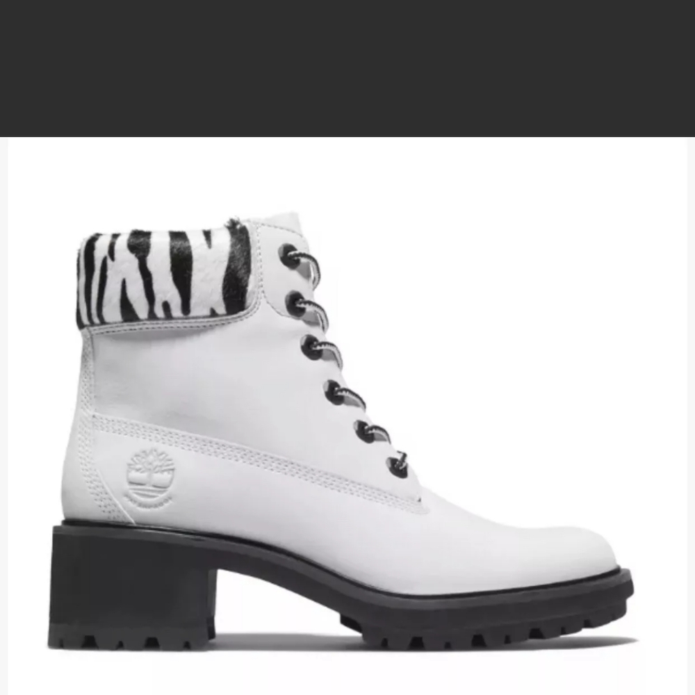 Timberland WOMEN'S KINSLEY SAFARI ZEBRA 6-INCH WATERPROOF BOOTS